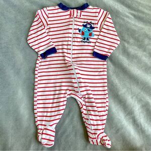 4/$10 - Garanimals Pirate Zip-Up Footie